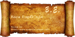 Baza Eugénia névjegykártya